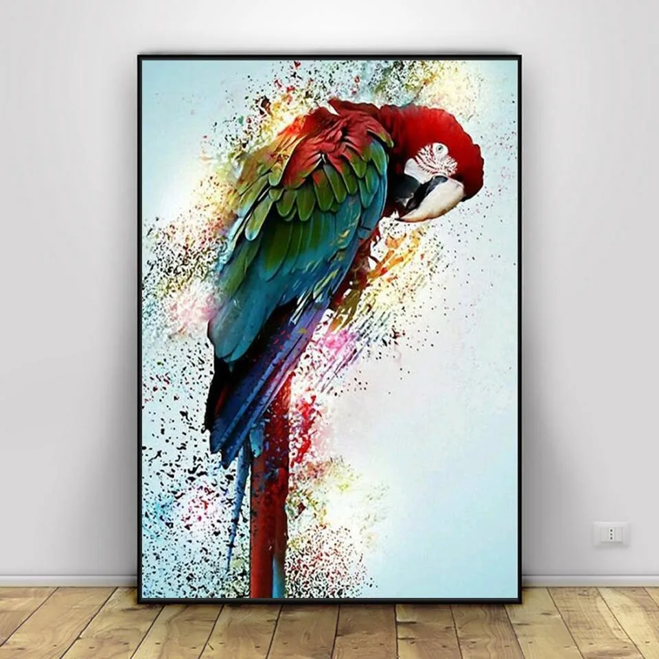 

5D Dly полностью квадратная/круглая алмазная живопись попугай Ремесленная поделка, алмазная вышивка продажа животных Декор для дома