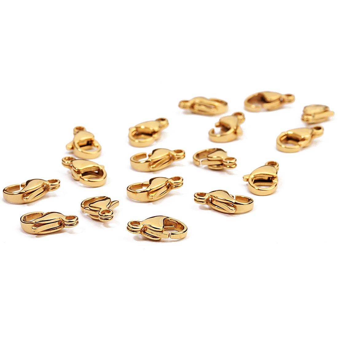 25 stücke Edelstahl Hummer Verschlüsse Haken End schließe Anschlüsse für Halskette Armband Schmuck Herstellung Zubehör Großhandel – Detail 14