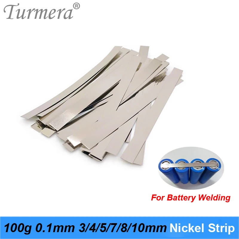 100g 0.1mm 4mm 5mm 7mm 8mm 10mm 18650 Li-ion Battery Nickel Sheet Plate Nickel Strip   spot welding machine Battery Pack welding