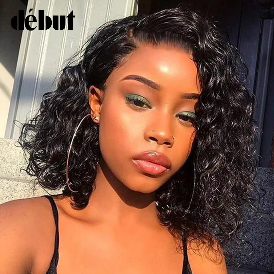 Debut perucas de cabelo humano, perucas para mulheres negras de cabelos  curtos e ondulado com ombré / Perucas humanas (para pretos), image size:960x960