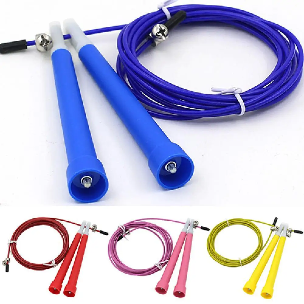 Jump Rope Speed Wire Skipping Adjustable Jump Rope Fitness Exercise Cardio Crossfits Sport Fitness Rope Skipping