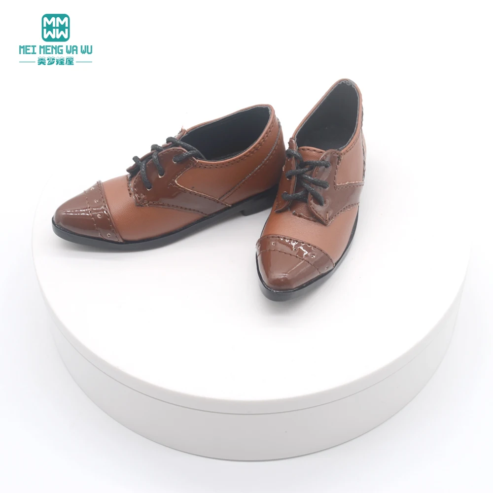 9-11cm Toys shoes Fashion stitching leather shoes boots for BJD uncle Spherical joint doll accessories