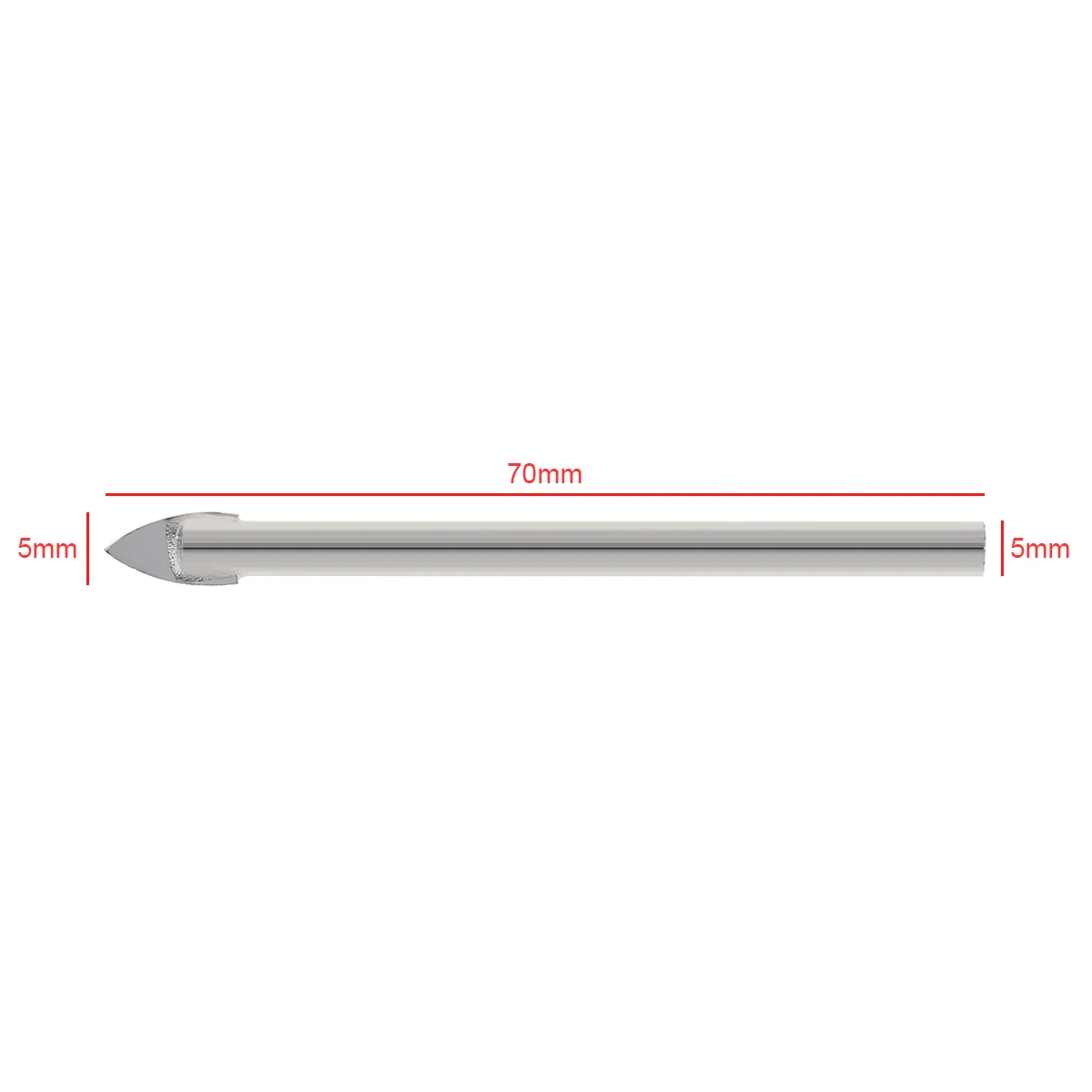5X70Mm Kính Đá Cẩm Thạch Sứ Giáo Đầu Đá Ceramic Spade Khoan Máy Khoan Điện Dụng Cụ Chế Biến Gỗ Gỗ khoan