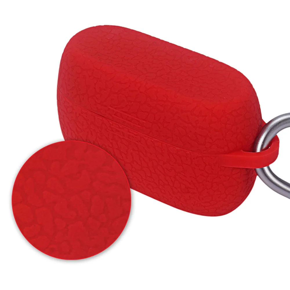 Funda protectora de silicona para Jabra Elite Active 75t, caja de carga, rayas de piel con hebilla, accesorios para auriculares inalámbricos