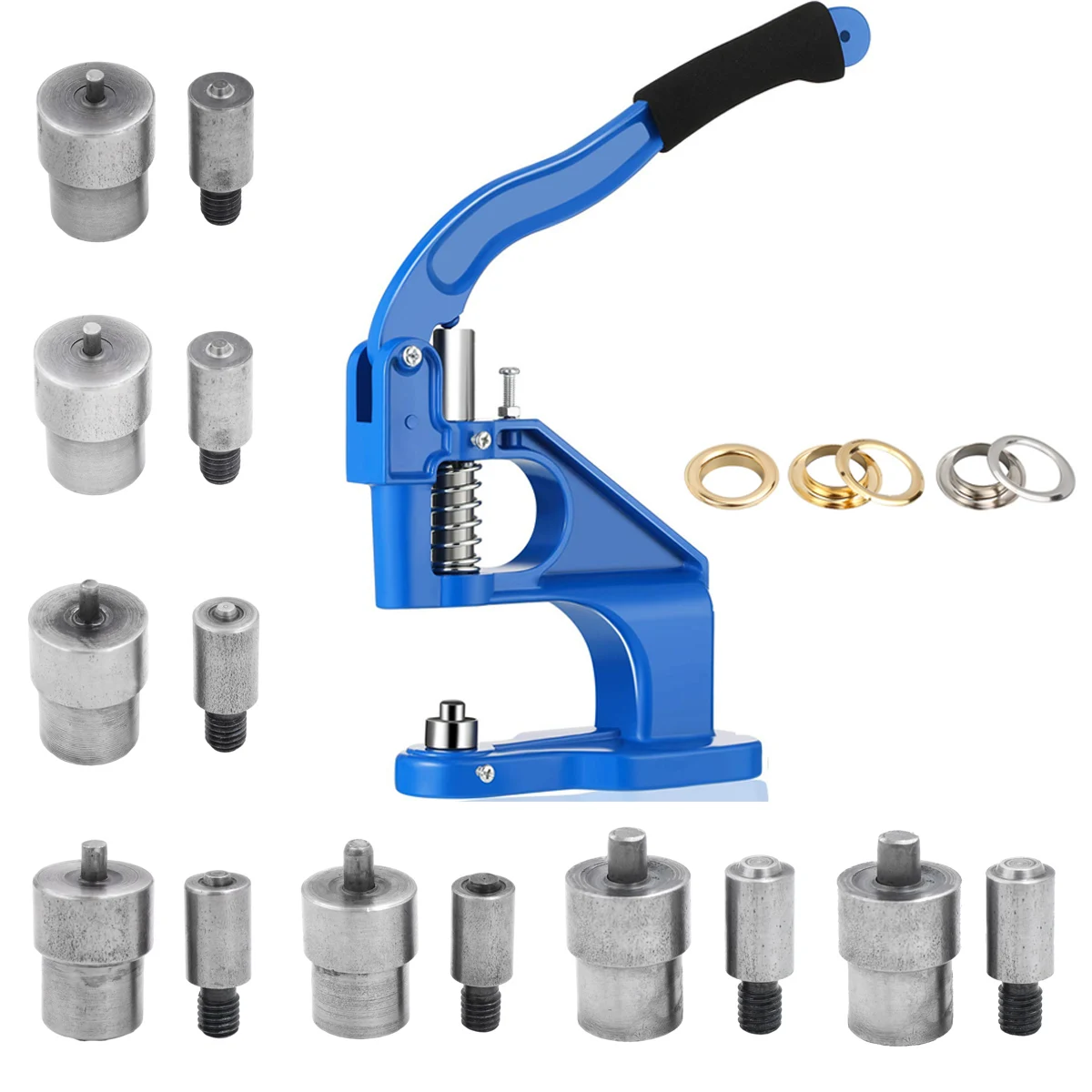 3-20mm Hand press machine Hole Snap button Rivet Pick hole opener Installation tool press for eyelets rivet Buttons Drilling