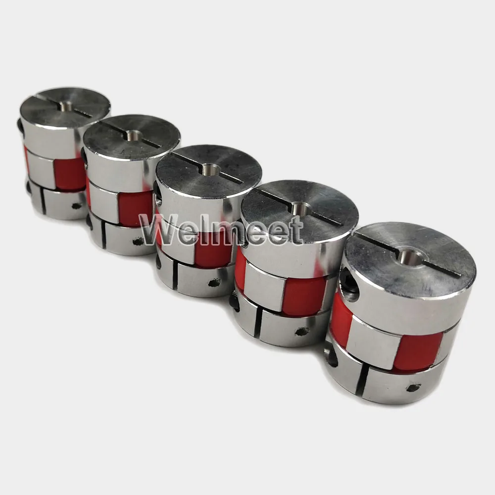 1pcs 5mm/6mm/6.35mm/8mm/10mm/12mm CNC Flexible Plum Spider Shaft Coupling Coupler Servo Motor Connector Sleeve D25L30