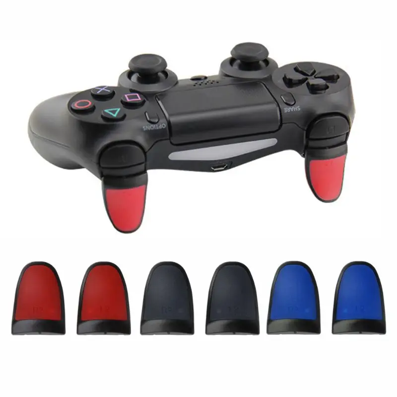 1 Pair New Anti Slip L2 R2 Trigger Extended Buttons Kit For PS4 Controller Analog Extenders Thumbtick