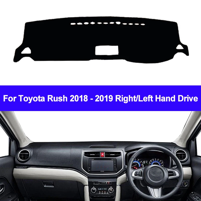 Car Auto Dashboard Cover For Toyota Rush 2018 2019 2020 Dash Mat Carpet Cape SunShade Dashmat Pad Cushion 2 Layers Anti-Sun