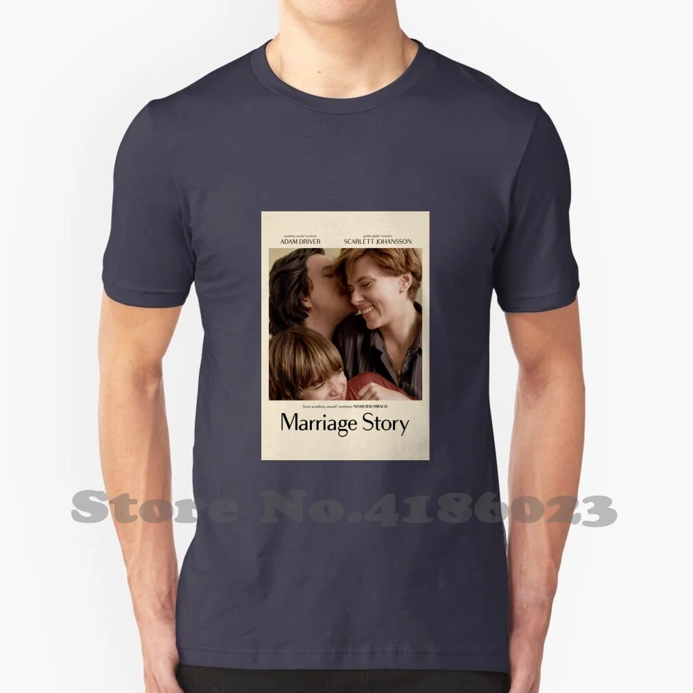 Marriage Story Adam Driver Scarlett Johansson 100% Cotton T-Shirt Marriage Story Adam Driver Scarlett Johansson