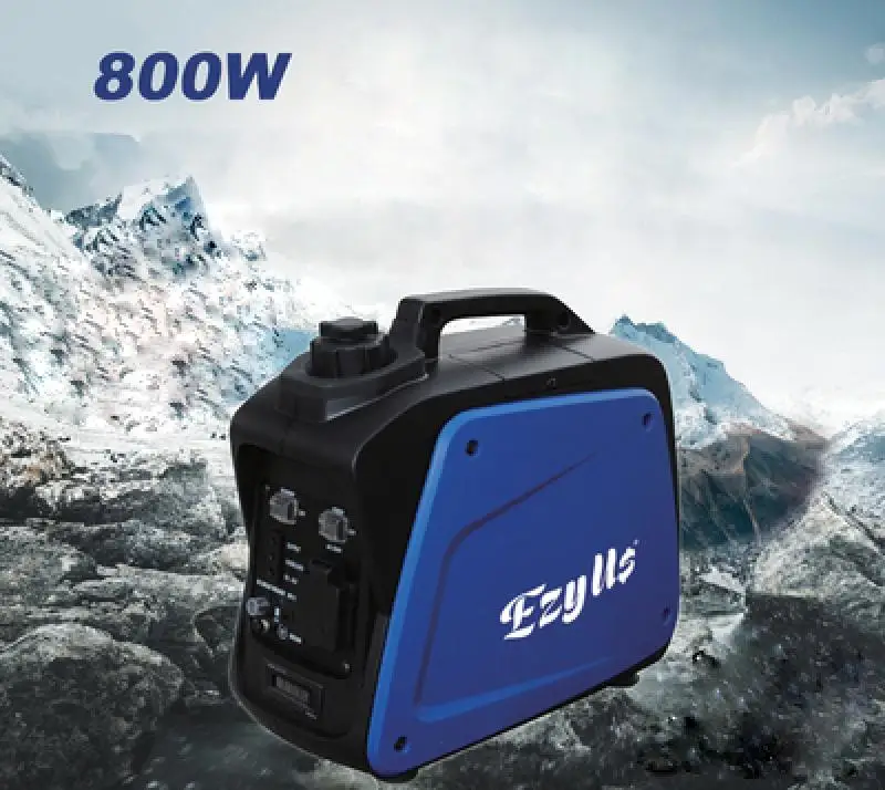 small lightest 800w portable silent camping boating fishing outside gasoline power inverter generator set