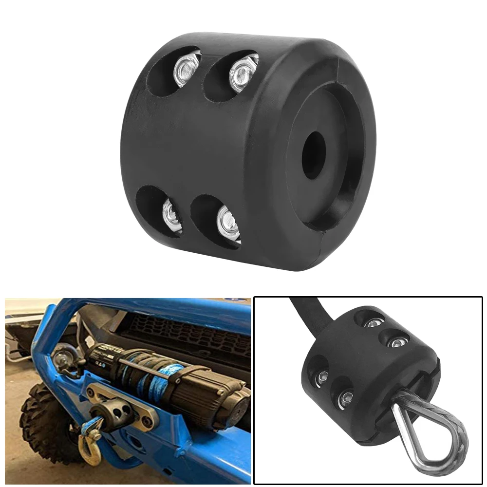 Winch Buffer Rubber Bumper Absorber Tow Hook Cable Stopper Protector Motorcycle ATV Accessories For UTV Honda Polaris Pit Bike