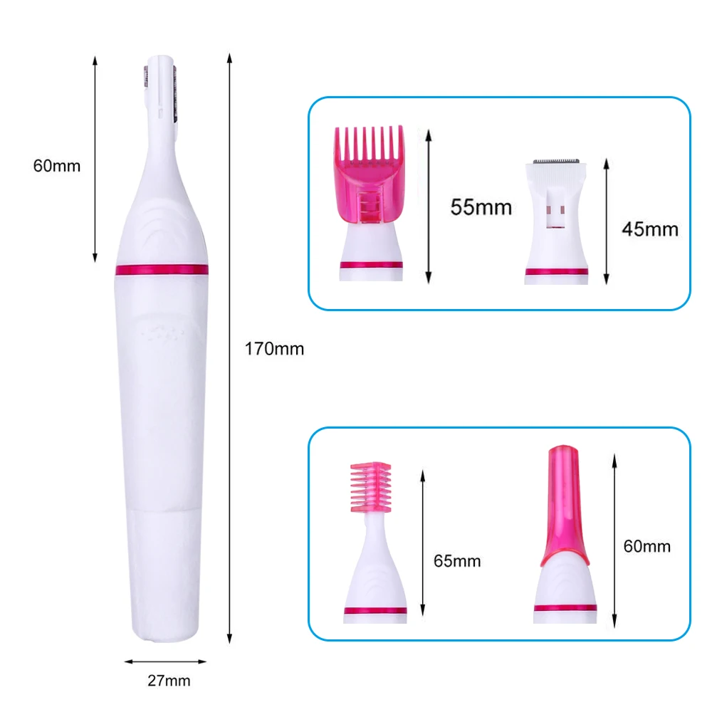 5 in 1 Women Epilator Female Eyebrow Trimmer Lady Shaver For Hair Removal Shaving Machine Face depilador Bikini Depilatory elect