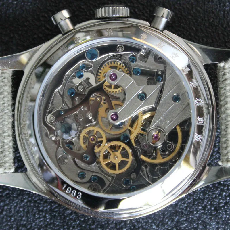 Orologio meccanico moda uomo 40mm cronografo pilota quadrante Panda Tianjin ST1901 avvolgimento manuale orologio da polso zaffiro luminoso maschile