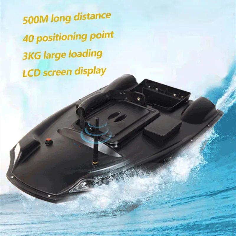 40pcs GPS Point Fishing Bait Boat 500M 3KG Load  Large Hopper Cruise Control Dual Motor Battery GPS Navigation Nest Fishing Boat