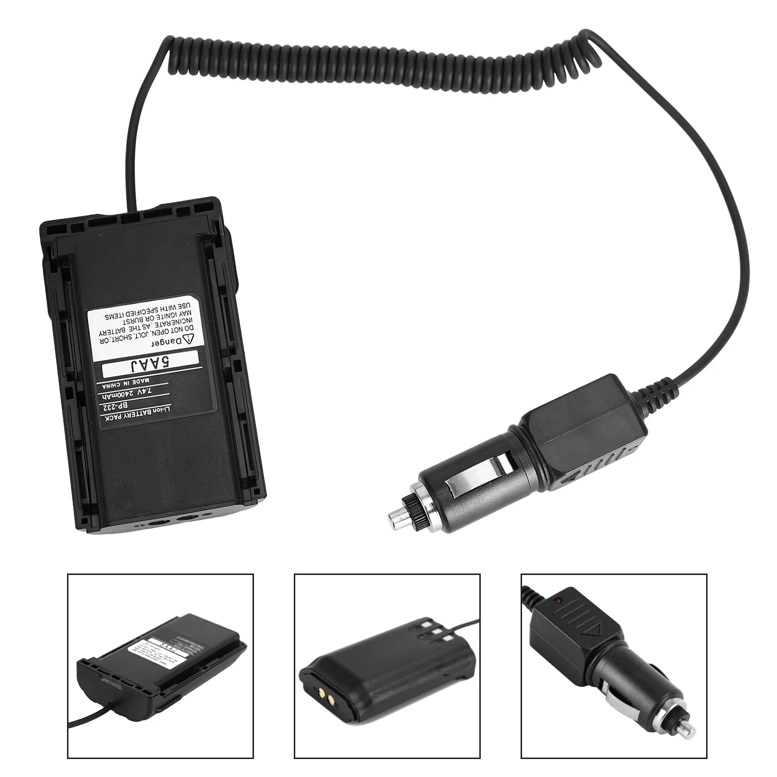 Artudatech 12V-24V Car Charger Battery Eliminator Adapter For ICOM Icf4160 F4161 F4011 F43Gt