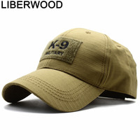 LIBERWOOD K-9 Police Canine Special K9 Service Dog CP ACU Operator Cap Tactical Baseball Cap Men Hats With Patch