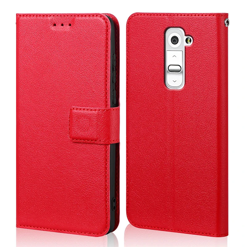 Silicone Flip Case for LG Optimus G2 D802 D805 Luxury Wallet PU Leather Magnetic Phone Bags Cases for LG G2 with Card Holder