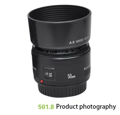 Menon 52Mm Camera Zonnekap 50 1.8 Licht Shield Canon Nikon Pentax Camera Ef 50 1.8D Vaste Focus Beschermende cover