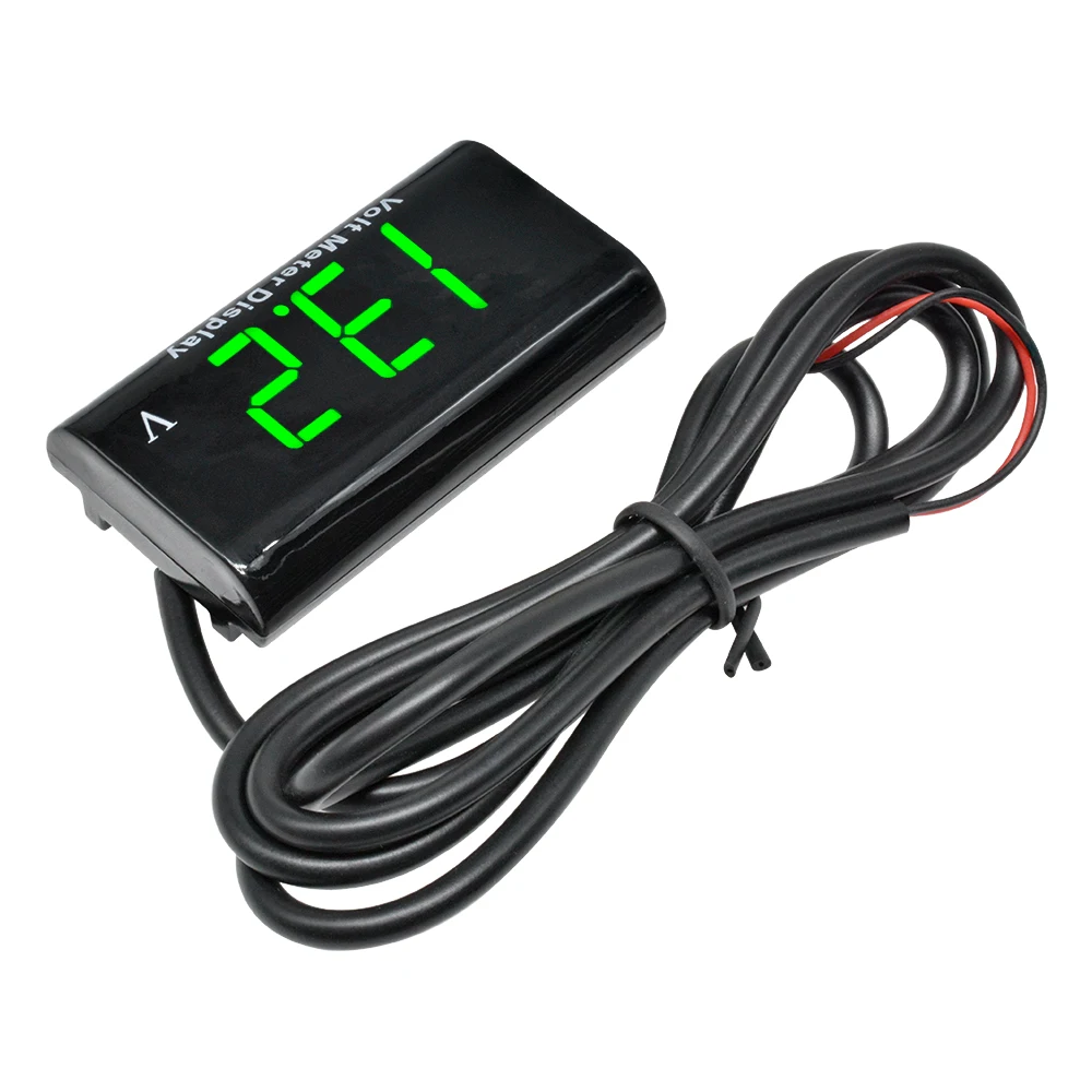 DC 8-18V Digital Voltmeter 12V Car Voltage Meter Volt Tester Lead Acid Battery Capacity Tester Panel Monitor Detector Motorcycle