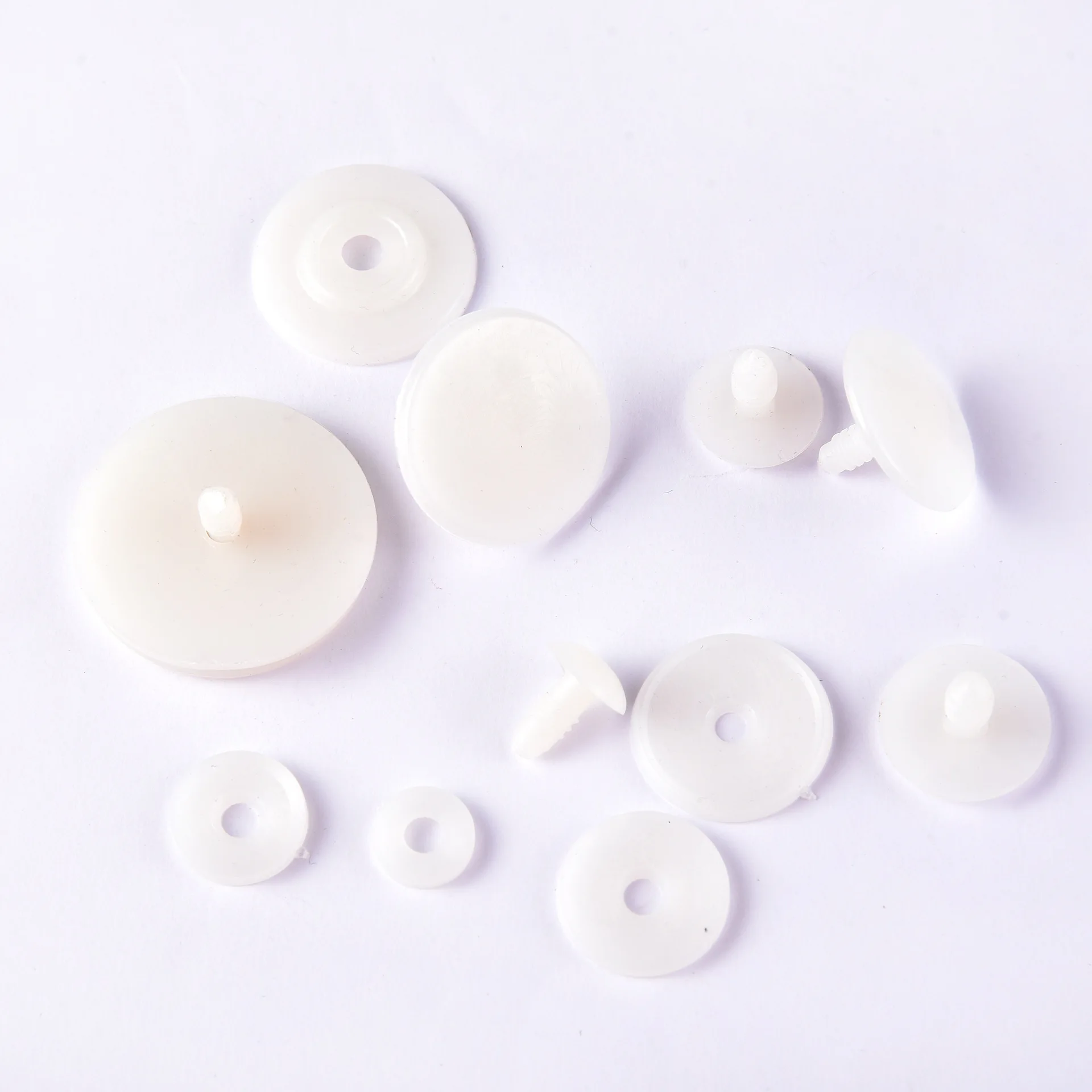 50set 15/20/25mm White Plastic DIY Doll Joints Teddy Bear Making Crafts Gifts Kids Toy Dolls Accessories Gifts For Child Toys