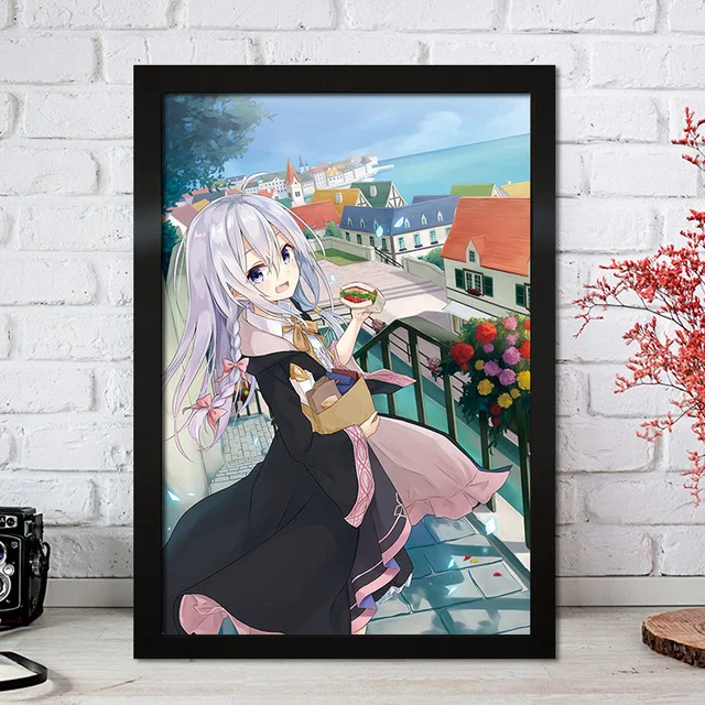 Wandering Witch Anime Wall Picture Canvas Painting Wall Art Nordic Posters and Prints Living Girl Room Decor The Journey Elaina