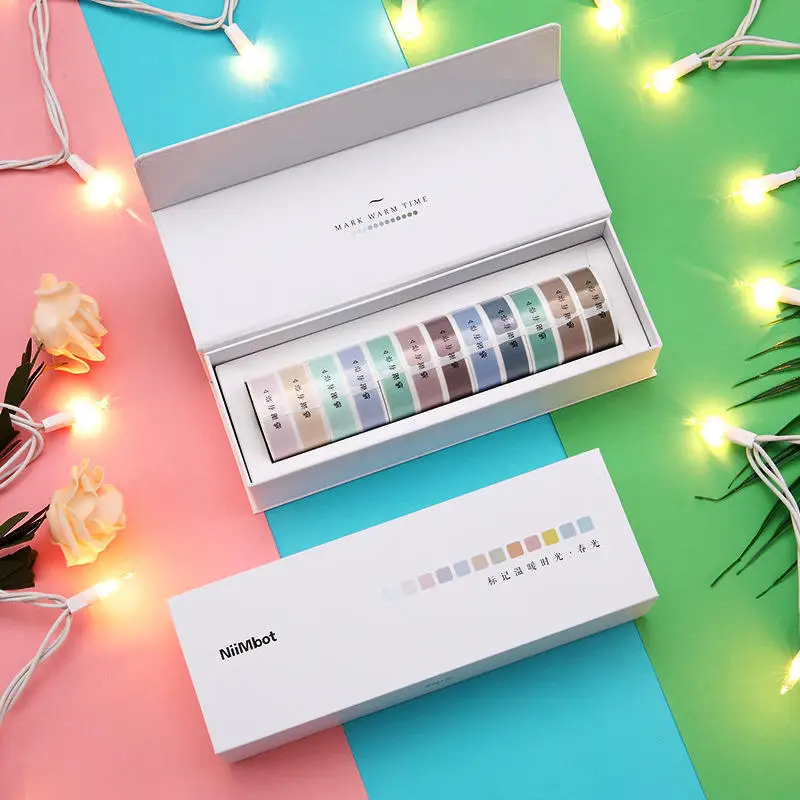 Niimbot Thermal Paper Direct Sticker Labels Roll Strong Adhesive Sticker Clear Printing for Pocket Thermal Printer