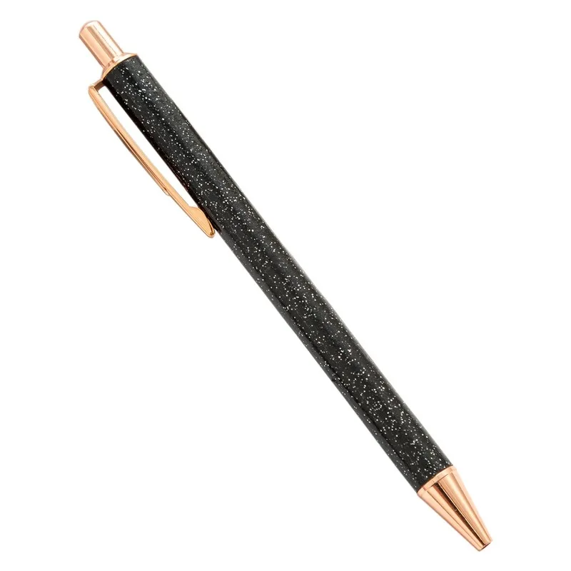 1pc Pen Shiny Ballpoint Pen Luxury Cute Wedding Rose Gold Metal Stationery School Office Supply High Quality Spinning