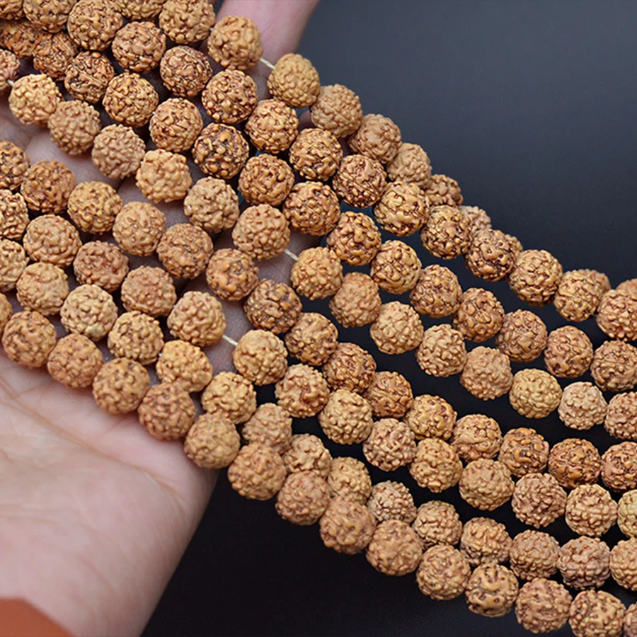 108 Vajra Bodhi Rudraksha for Making Jewelry 5/7/9mm Meditation Prayer Tibetan Buddhism Beads for Necklace Bracelets Accessories