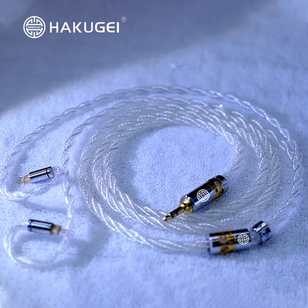 FENGEU HAKUGEI-سماعة رأس HAKUGEI Crystal Palace 7N ، كابل ترقية 25awg HiFi ، MMCX 2pin 0.78 مللي متر A2DC IE80/80S لـ KXXS