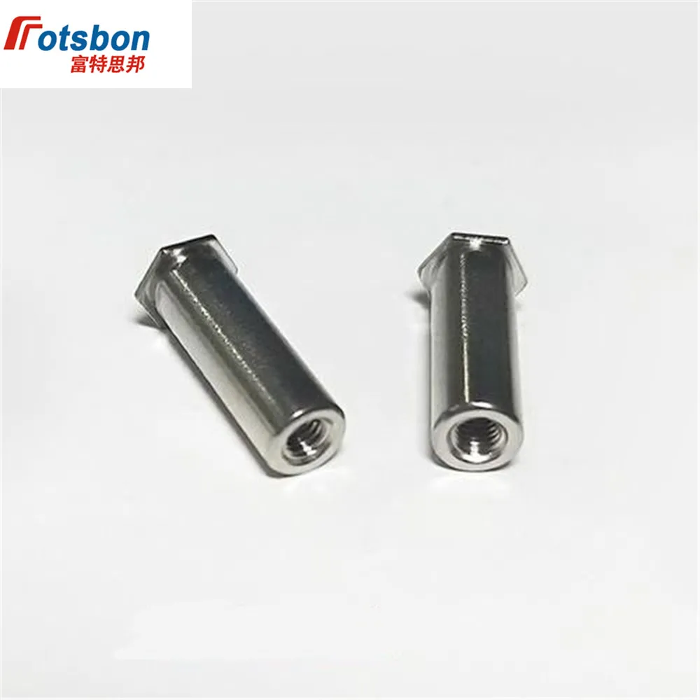 

BSOS-832-18 Blind Hole Threaded Standoffs Self Clinching Feigned Crimped Standoff Server Cabinet Sheet Metal Spacer PCB Rivets