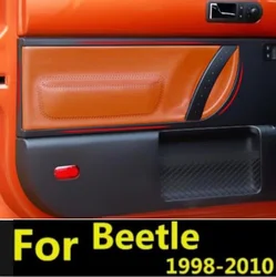 Microfiber Leather Car Door Armrest Panel Protective Cover For Volkswagen Beetle 1998 -2010 car interior with Mount Fittings