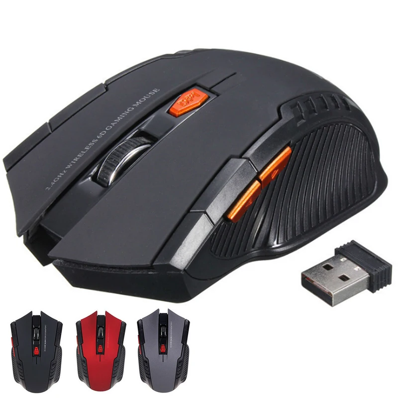 Mouse Wireless con ricevitore USB 2.4GHz Mouse 1600DPI per Computer Windows Mac PC Laptop
