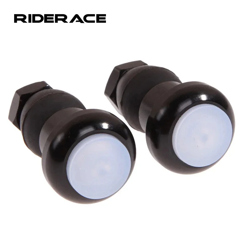 2pcs/lot Bike Handlebar Light LED Bicycle Light Turn Signal Cycling Handle Bar End Plug Safty Warning Indicator Lamps Adjustable