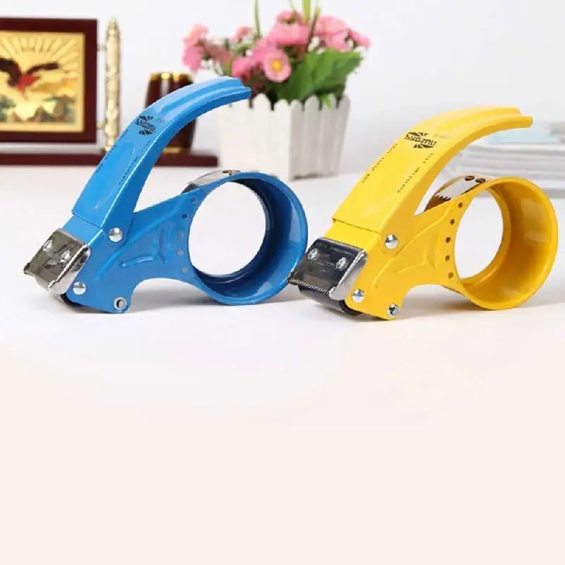Office Adhesive Roller Tape Dispenser Cutter Stationary Package Machine Supplies Bag Plastic Packer Sealing O2k9