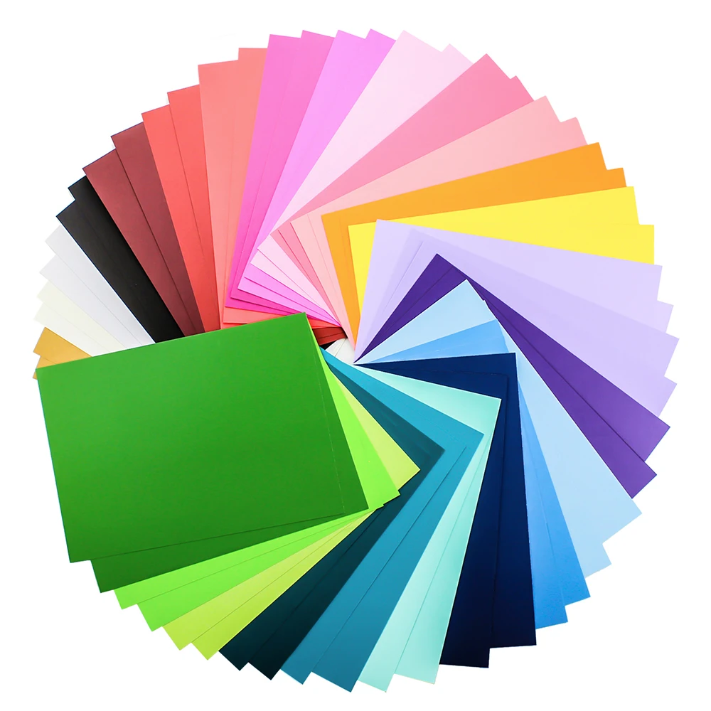 60 sheets Solid color Cardstock 28 Assorted Colors 250gsm,Printed Both Sided Colorful Paper 60 Sheets for card making, scrapbook