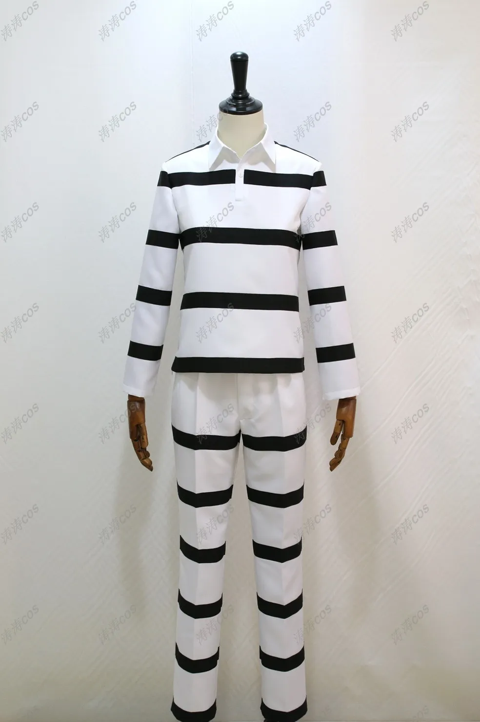 

Prison School Cosplay Costume Kangoku Gakuen Fujino Kiyoshi Midorikawa Hana Uniform Suit Halloween Men Women Tops + Pants