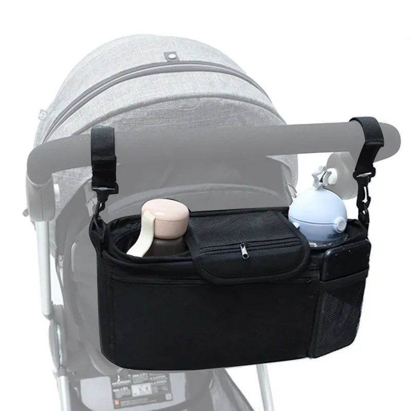 Stroller Bag Diaper Bag Hanging Bag For Stokke Scoot Yoyo Trollery Phone Bag Shoulder Bag Larger Capacity Thermal Insulation Bag