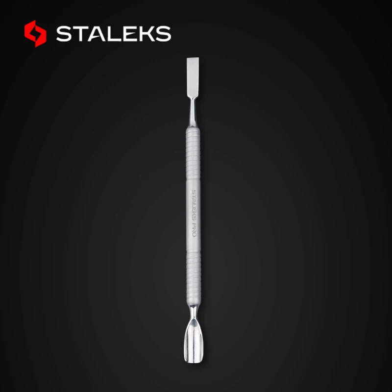 

STALEKS Stainless Steel Matte Non-slip Dead Skin Push Not Hurt Nails Profeession Exfoliating Nail Tools Cuticle Pusher PS-10-2