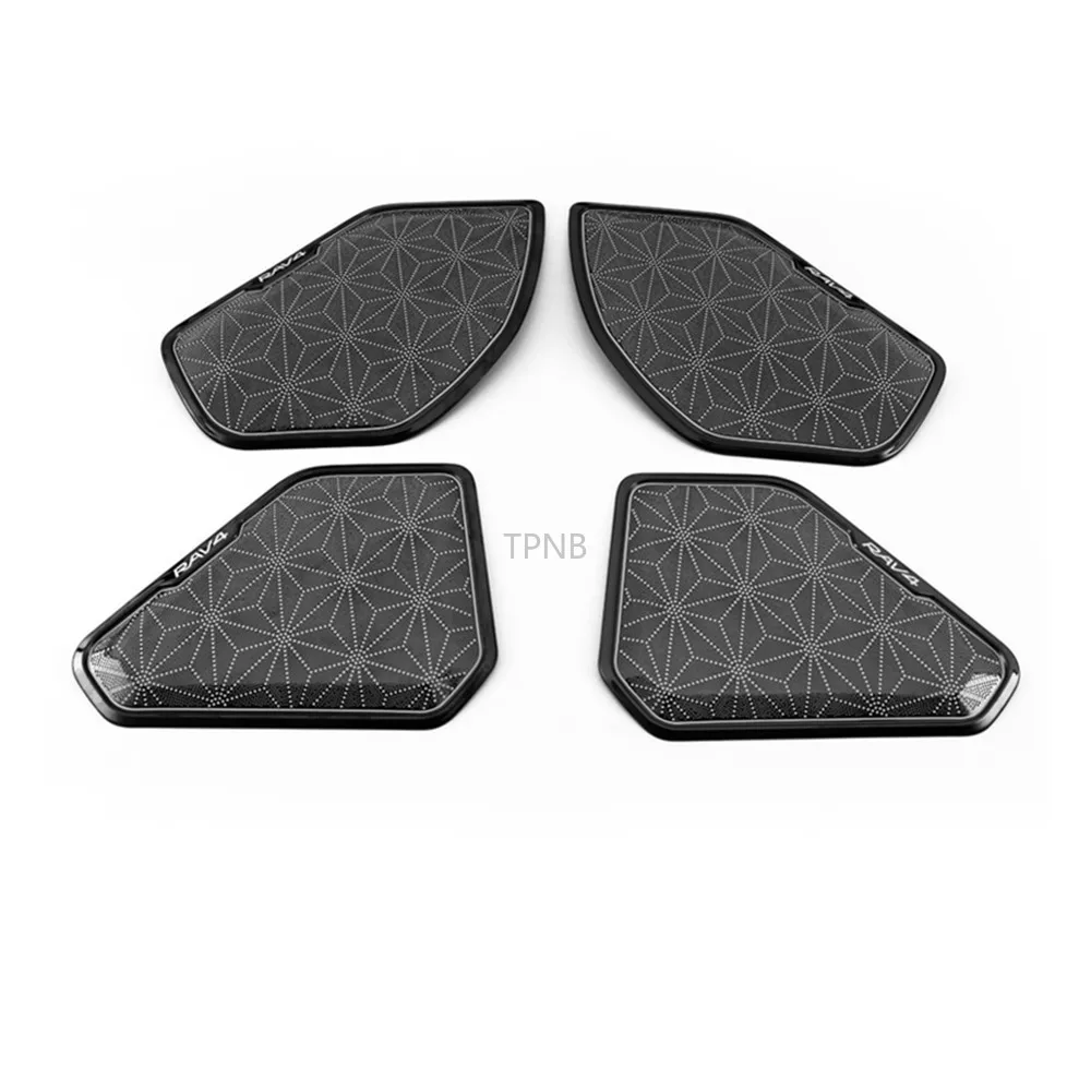 For Toyota RAV4 XA50 2019 2020 Stainless Steel Door Loudspeaker Cover Accesorios