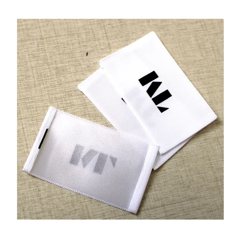 

Custom Printed Logo Wash Care Cloth Tag, Woven Label