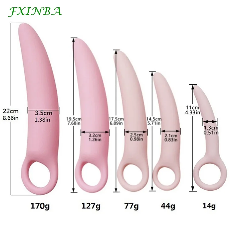 FXINBA Crescent Silicone Anal Plug Female Anus Toys Dildo Anal Butt Plug G-Spot Masturbation Adult Sex Toys For Women Men