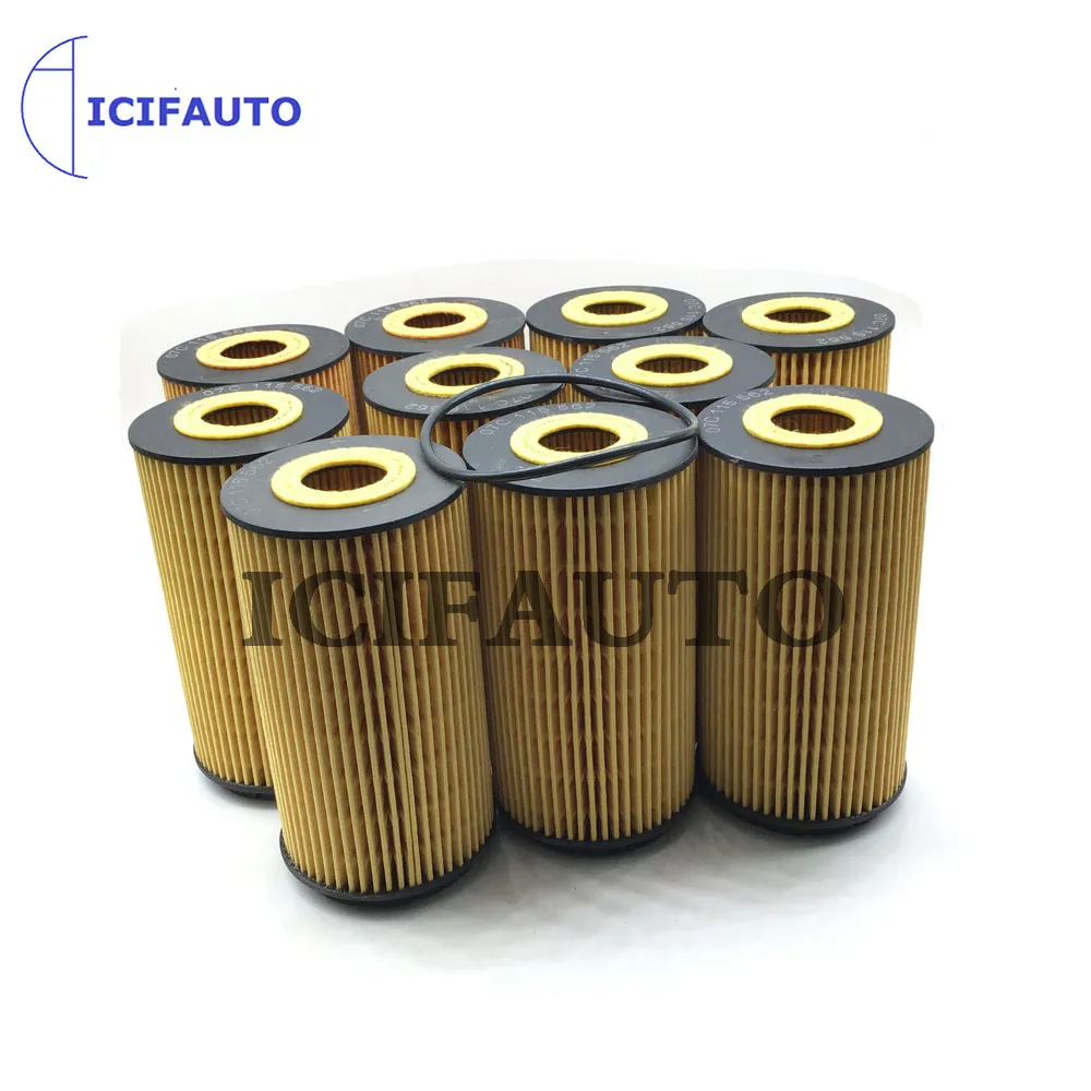 10X Oil Filter For Bentley VW Phaeton Audi A8 Quattro W12 6.0/6.3L Engine 07C115562E 07C115562C,07C115561D