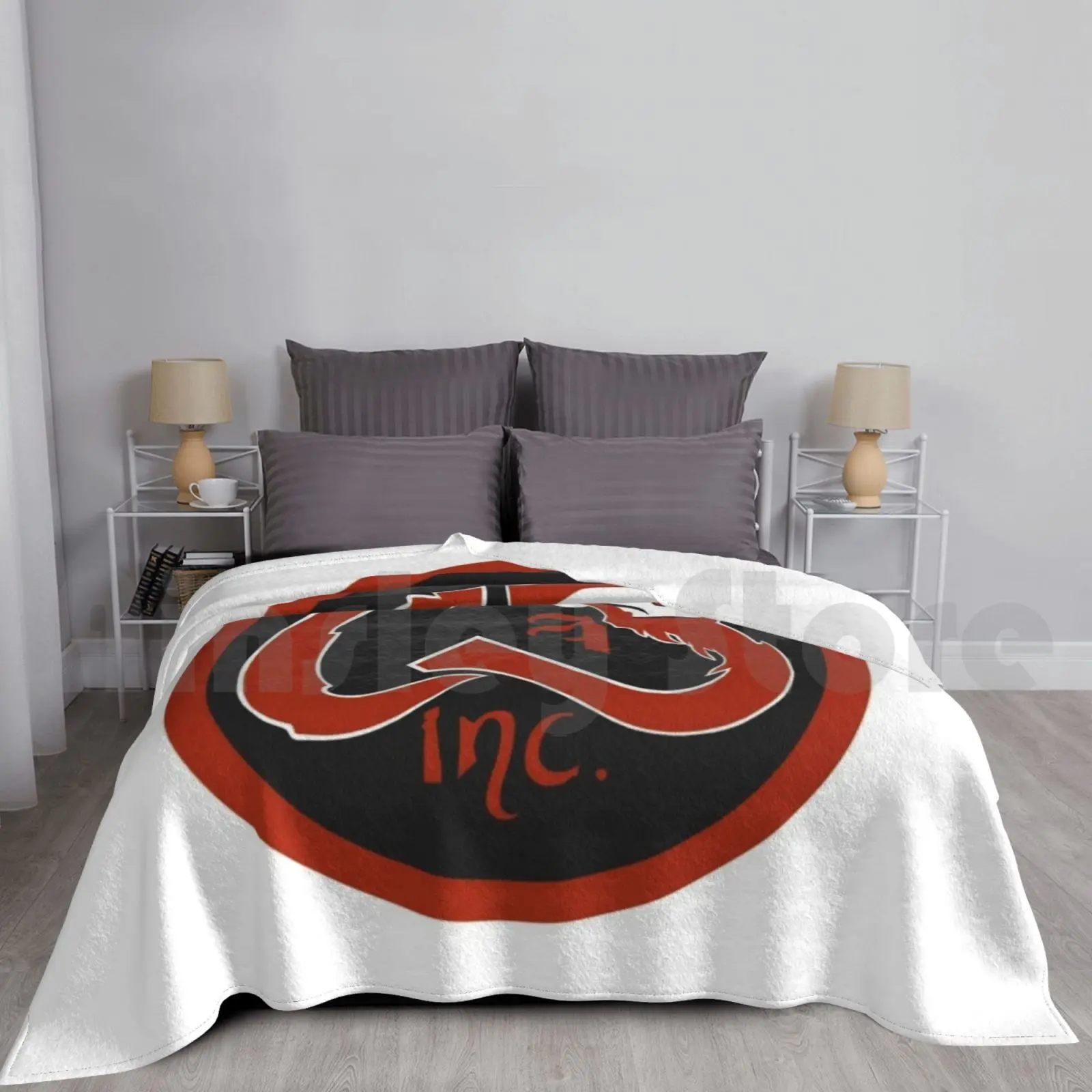 Calabarna Inc. Serie I Blanket Fashion Custom Skull Fire Light Bones Gothic Metal Heavy Motorcycle Club Rider