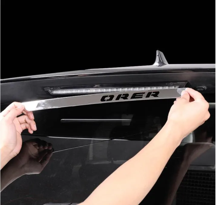 

Хит продаж, стоп-сигналы, декоративная крышка из нержавеющей стали для Ford Explorer, стоп-сигналы с высоким креплением, наклейки, Стайлинг автомобиля, 1 шт.