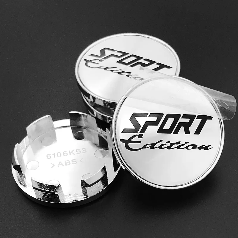 4pcs 53mm SPORT Rim Hub Cap Wheel Center Caps Cover Car Styling Accessories