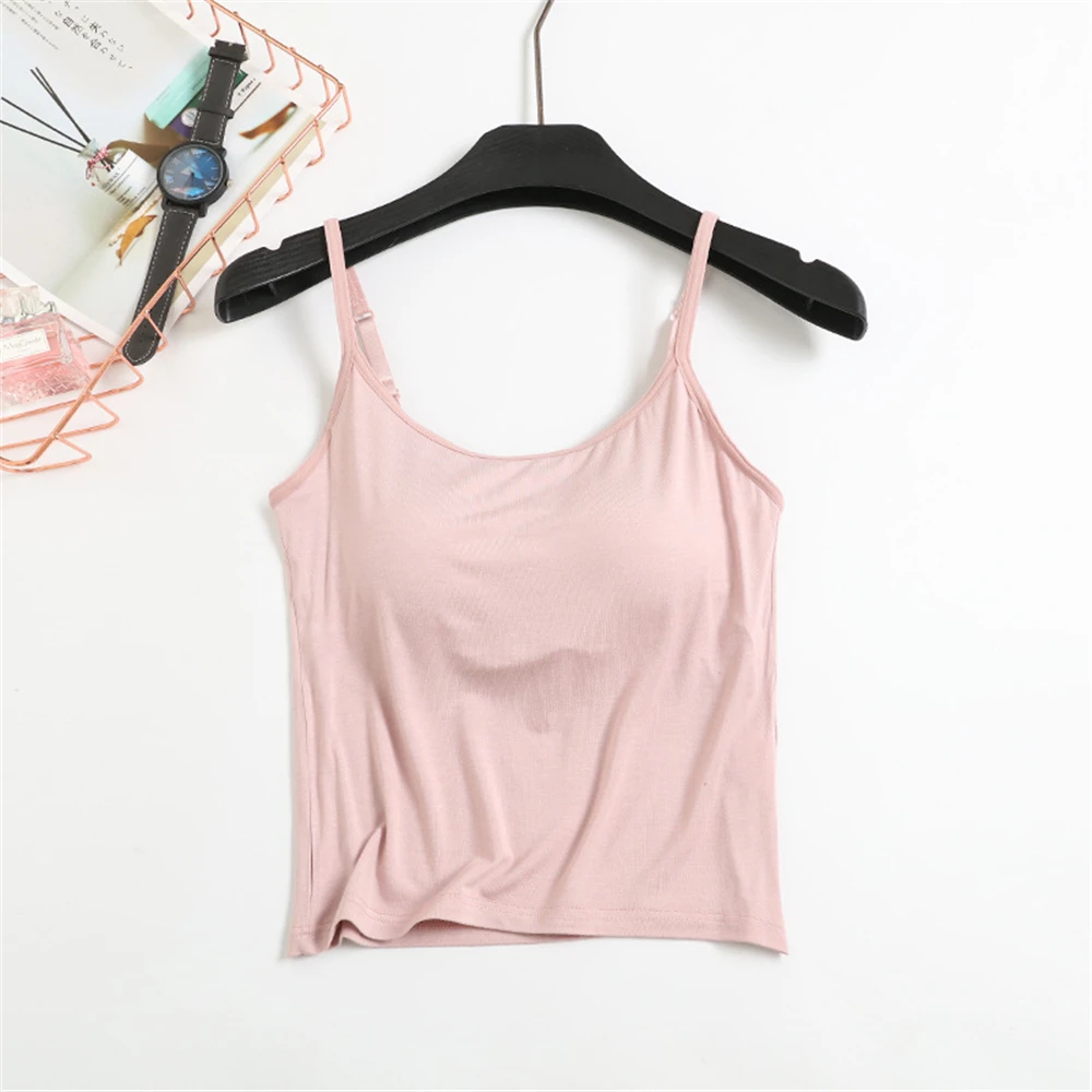 2023 Nieuwe Crop Top Vrouwen Mouwloos Vest Effen Kleur Lingerie Shirts Tanks Tops Met Aangepast Bandjes Losse Zomer Vest Groothandel