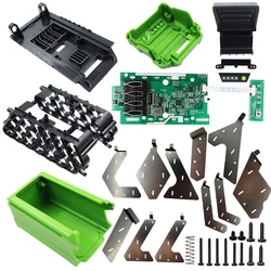 20*18650 Li-ion Battery Case Charging Protection Circuit Board PCB USB Out For Greenworks 40V Lawn Mower Cropper Grass Cutter