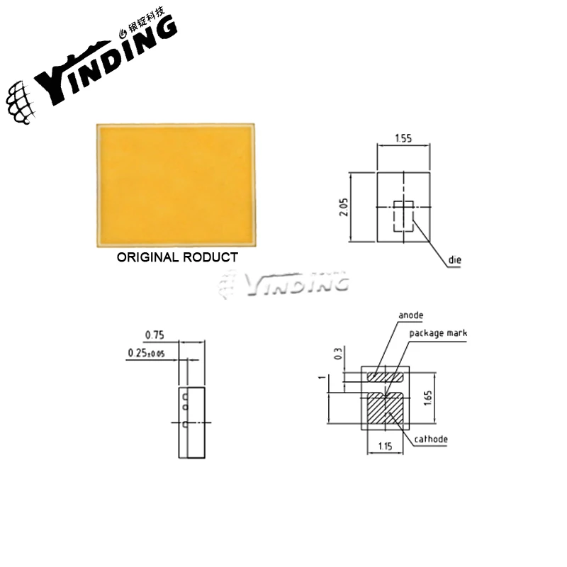 10pcs GM SBLMA2.EM 0.5W high power chip 4000K Natural White dIndoor lighting、traffic lightl chip led SMD reflow soldering