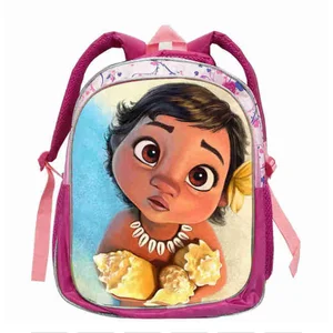 Kind Moana Kindheit Garten Pink Rucksack 12/16 Zoll Kinder Kinder Schultaschen Cartoon -Rucksack Hauptverkäufe Moana Children's Rucksack - №1