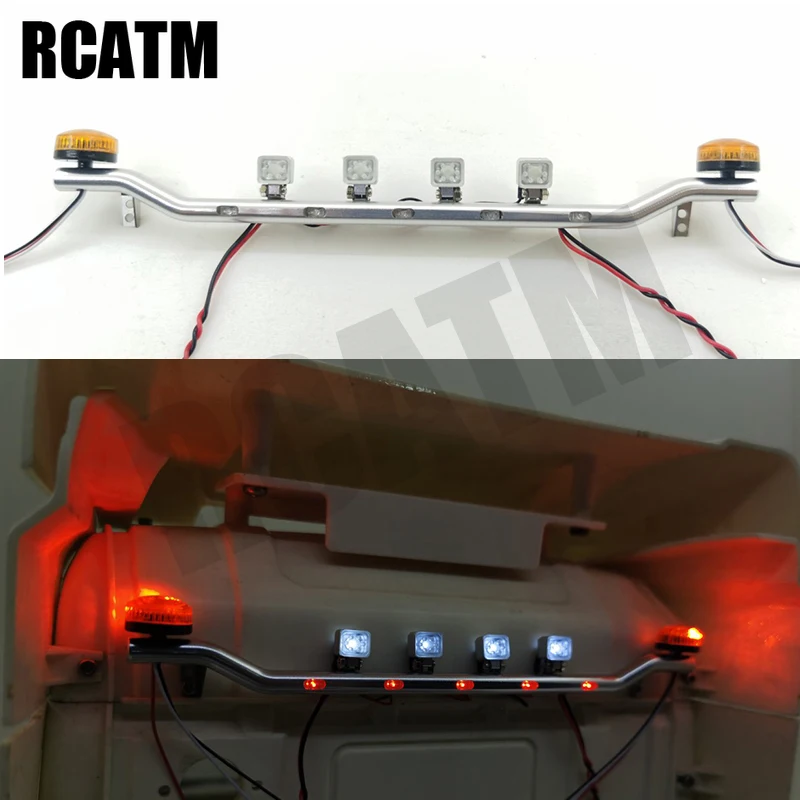 

Metal CNC Engineering Light Spotlight for 1/14 Tamiya RC Truck Trailer Tipper Scania R620 56323 DIY Parts